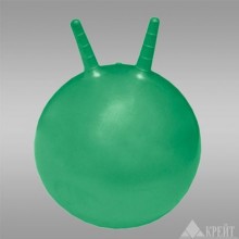 Гимнастический мяч детский попрыгун с рожками 55 см в коробке с насосом Крейт DMp 55